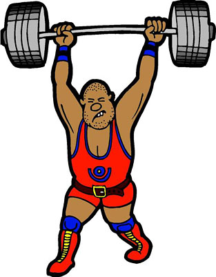 Weightlifter Clipart.