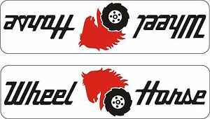 Details about PAIR OF WHEEL HORSE GARDEN TRACTOR DECALS 1L & 1R.