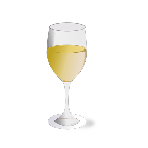 White wine glass.