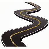 Curved Road Clip Art, Vector Curved Road.