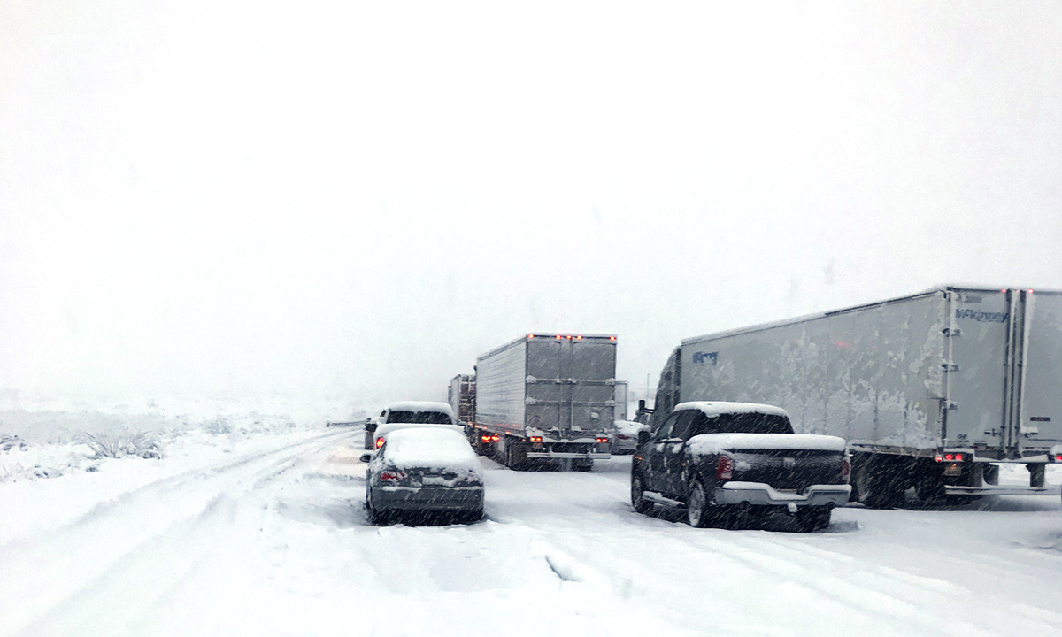 Powerful storm pounds Southern California with rain, snow.