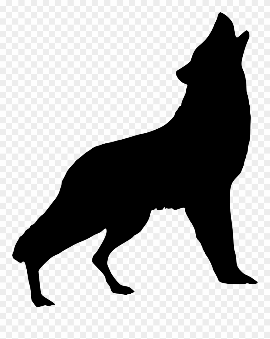 Silhouette, Wolf, Howling, Art, Wild, Animal, Nature Clipart.