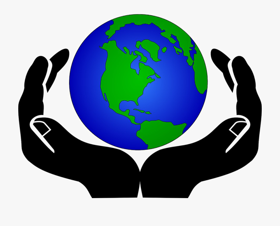 Earth In Hands Transparent Background.