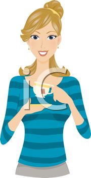 Young Woman Clipart.