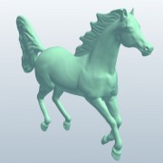 Arabisches Pferd, das V2 galoppiert 3d model