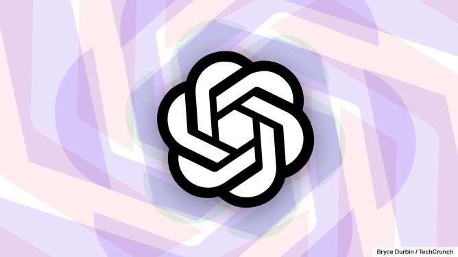 OpenAI logo with spiraling pastel colors (Image Credits: Bryce Durbin / TechCrunch)