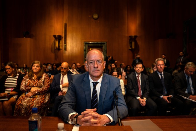 1: UnitedHealth CEO Andrew Witty testifies before the Senate Finance committee on Capitol Hill on May 1, 2024 in Washington, DC.