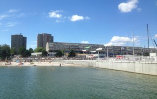 Strand am Olympiazentrum Kiel-Schilksee