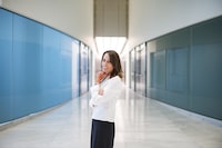 Olivia Steedman, Executive Managing Director of Teachers' Venture Growth, Ontario Teachers’ Pension Plan, poses for a photograph at their office in downtown Toronto, Wednesday Aug. 14, 2024. (Christopher Katsarov/The Globe and Mail)�