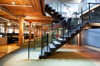 TORONTO:  May 3, 2011 --  The interior staircase in the open office space at Softchoice in Toronto.  Photo by Della Rollins for the Globe and Mail.