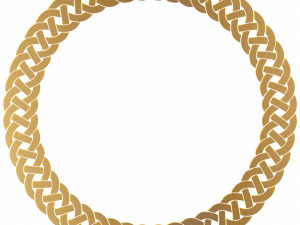 Golden Circle Frame PNG Photos