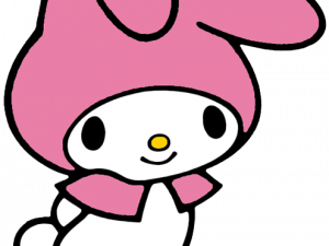 My Melody Character Illustration, Cute Bunny Design, Japanese Anime Style, Sanrio Character Art, My Melody PNG