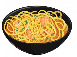 spaghetti, shrimp pasta, noodle dish, Italian cuisine, Noodles PNG