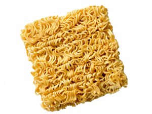 instant noodles, ramen block, dried pasta, quick meal option, Noodles PNG