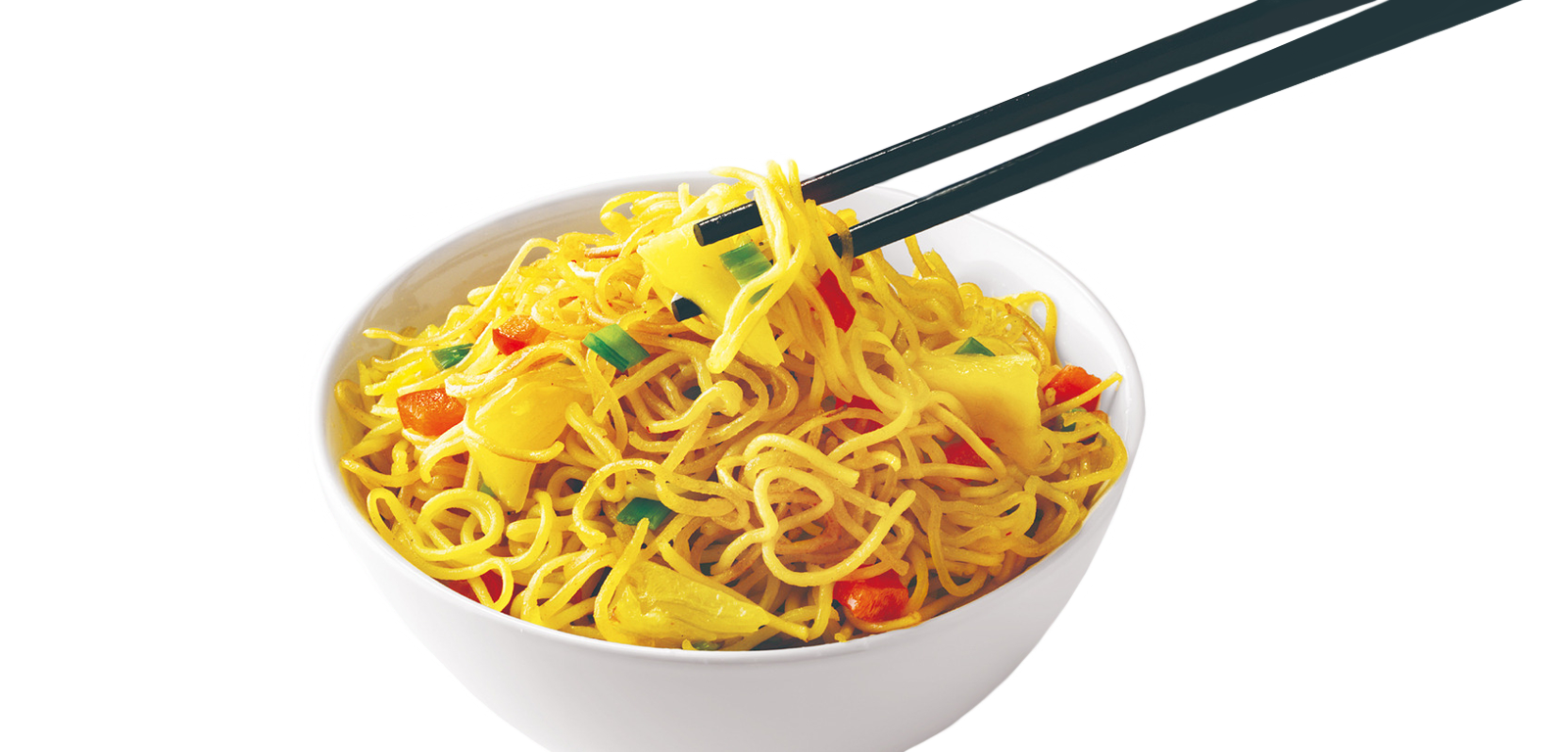 noodles, stir-fried, Asian cuisine, chopsticks, yellow noodles, vegetable garnish, quick meal, savory dish, Noodles PNG