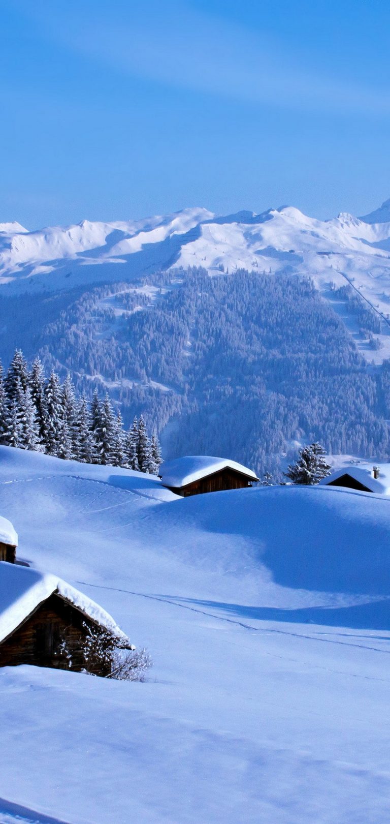 Winterwanderung in den Alpen