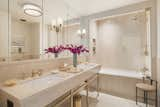 One of the stylish guest bathrooms. 