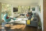 Living room from front door framing the landscape.