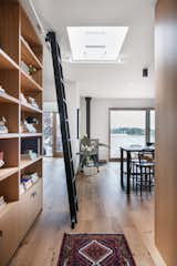 Between the glass cabinets in the kitchen and the white-oak shelving in the corridor, there’s plenty of space for Isabella to display her curated collection throughout her home. 