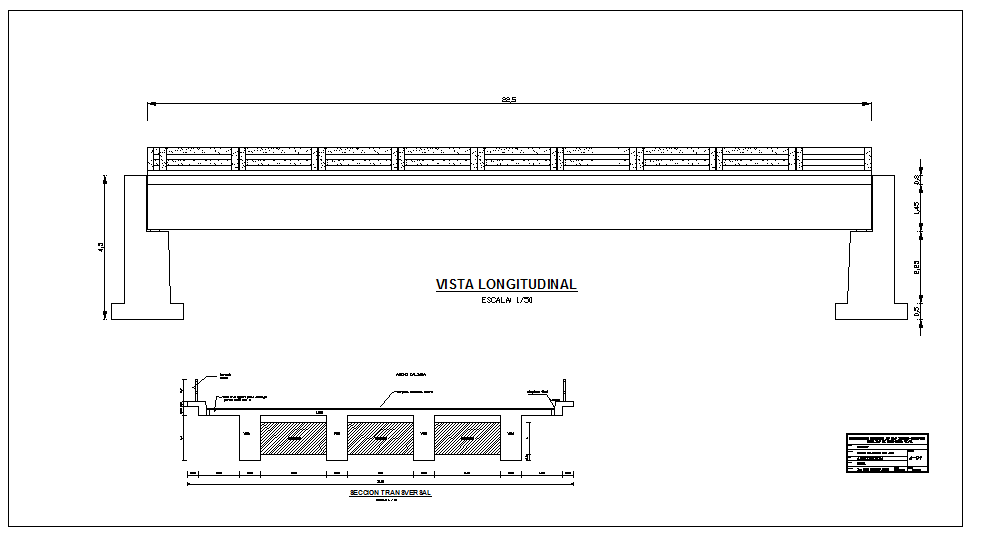 2D Bridge design - Cadbull