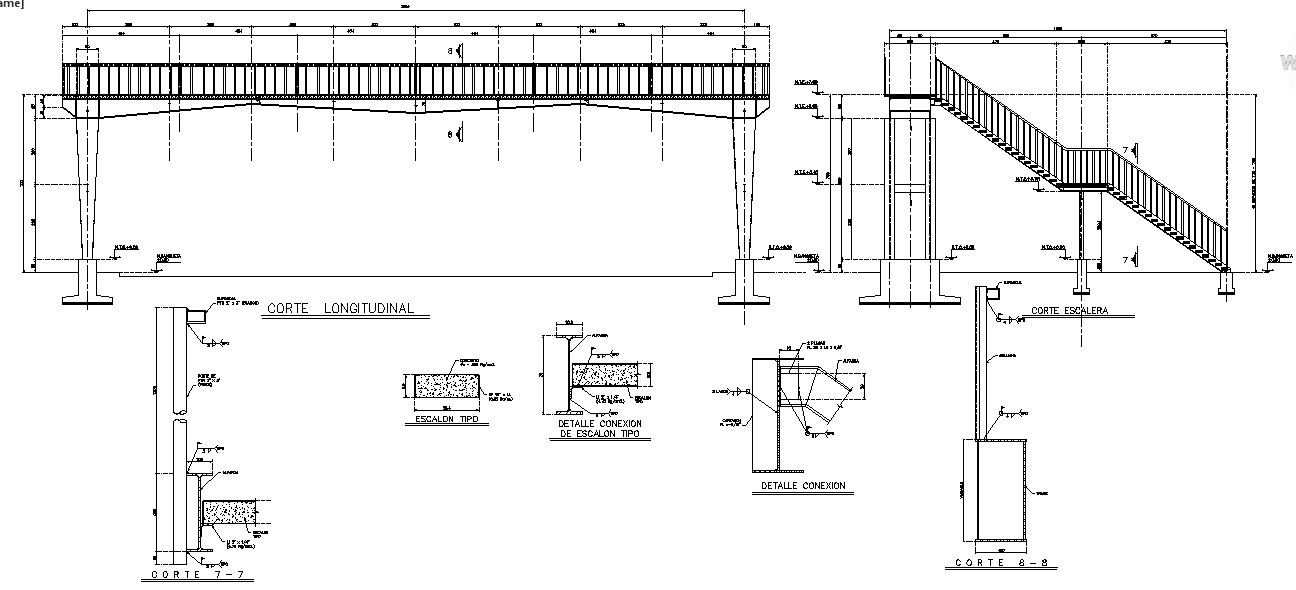 Pedestrian Bridge Design - Cadbull