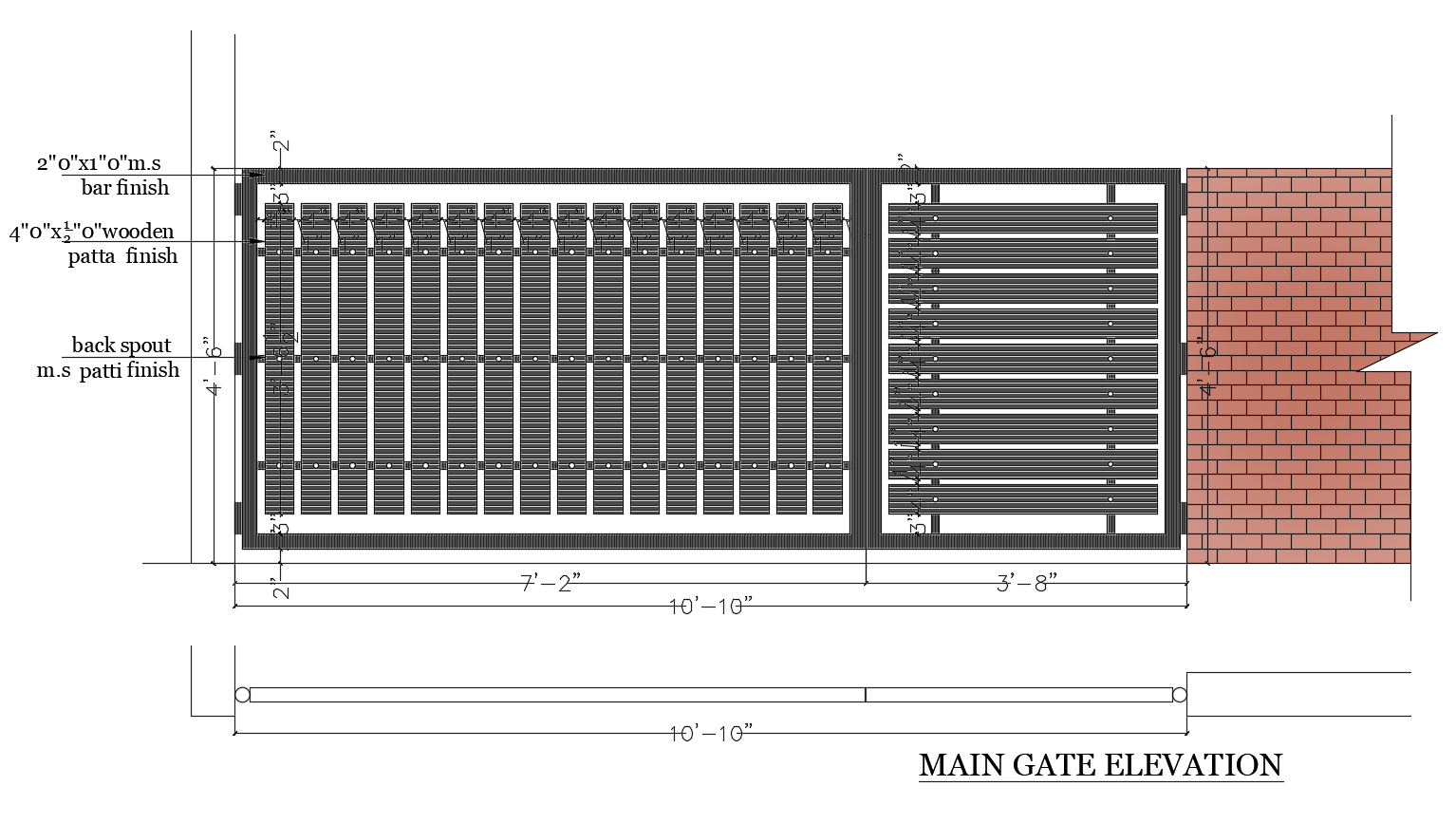 Main Gate Dimensions - Design Talk