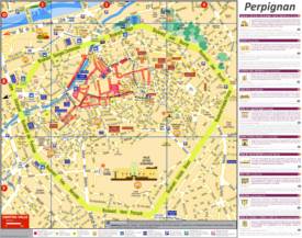 Perpignan Tourist Attractions Map