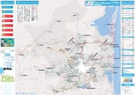 Transport map of surroundings of Perpignan