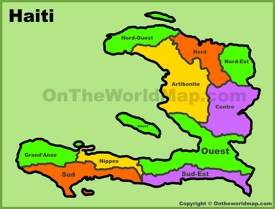 Administrative map of Haiti