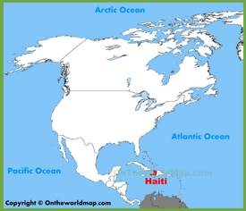 Haiti location on the North America map