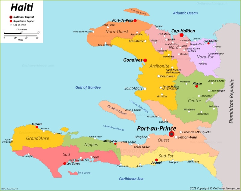 Map of Haiti