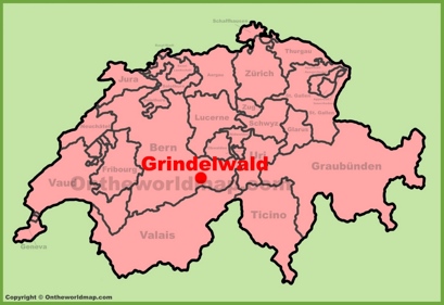 Grindelwald Location Map