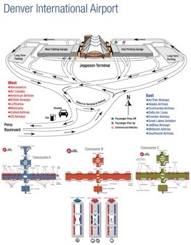 Denver airport map