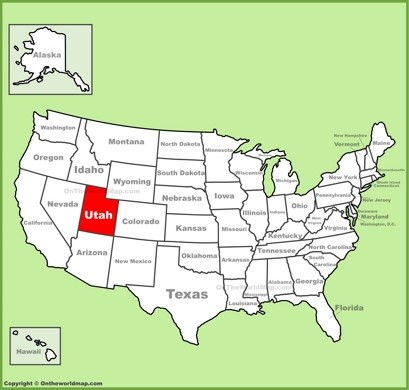 Utah Location Map