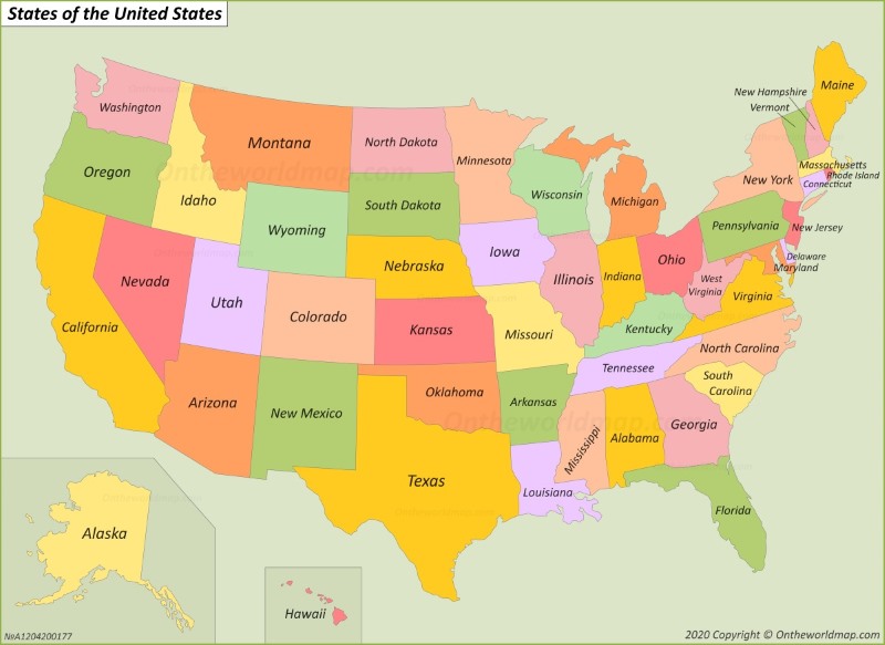 U.S. States Map