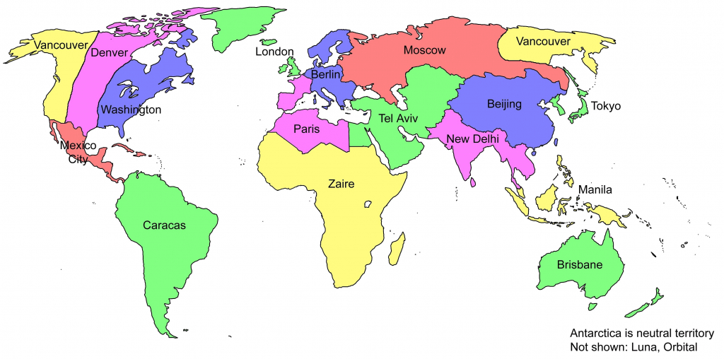 Large Printable World Map Labeled