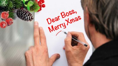 boss xmas card