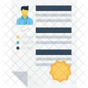 Business Employee Resume Icon