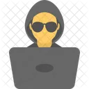 Cyber Hacker Crime Icon