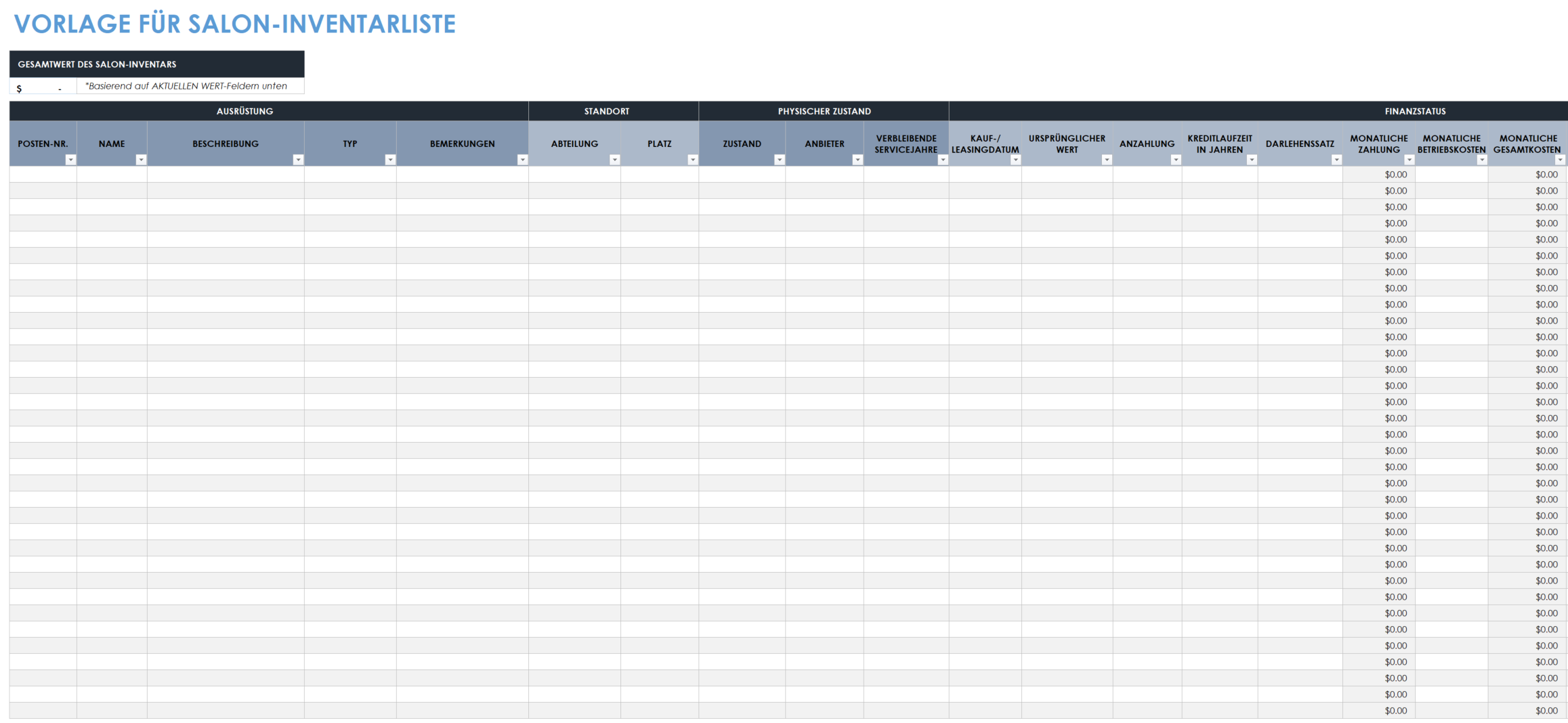 Salon-Inventarliste