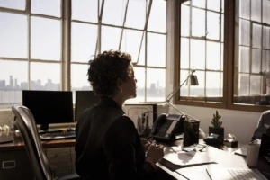 Business woman in office