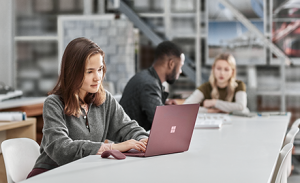 Image of a group of students working at a table.