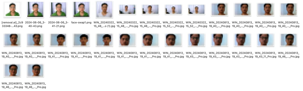 Screenshot of repository with supposed photos of North Korean IT workers