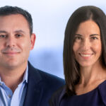 A combined portrait of Monarch Alternative Capital's Adam Sklar and Stacey Maman.