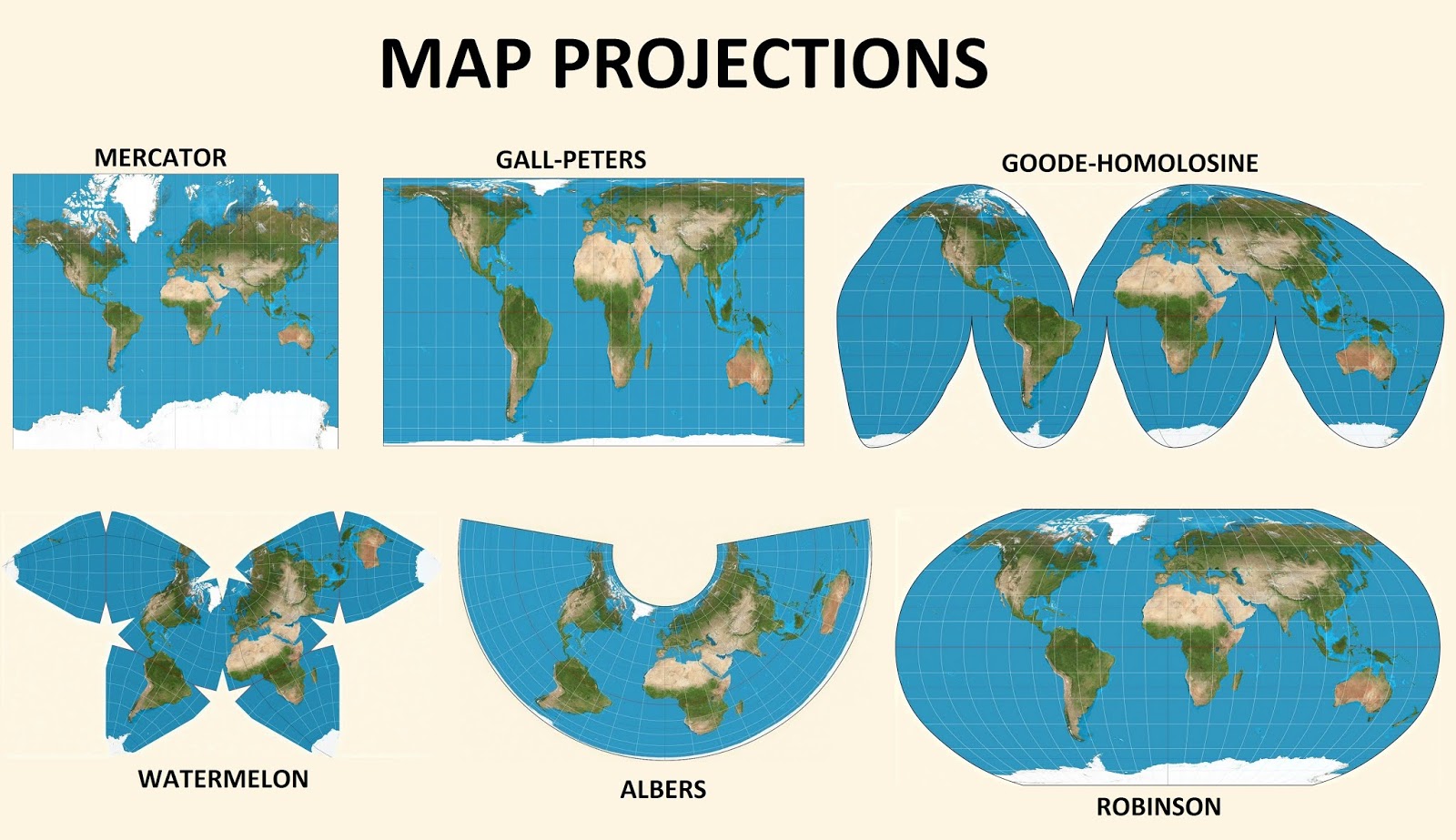 Gnomonic Projection Map