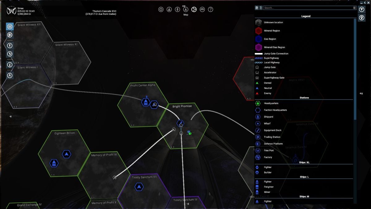 X4: Foundations - خريطة القطاع