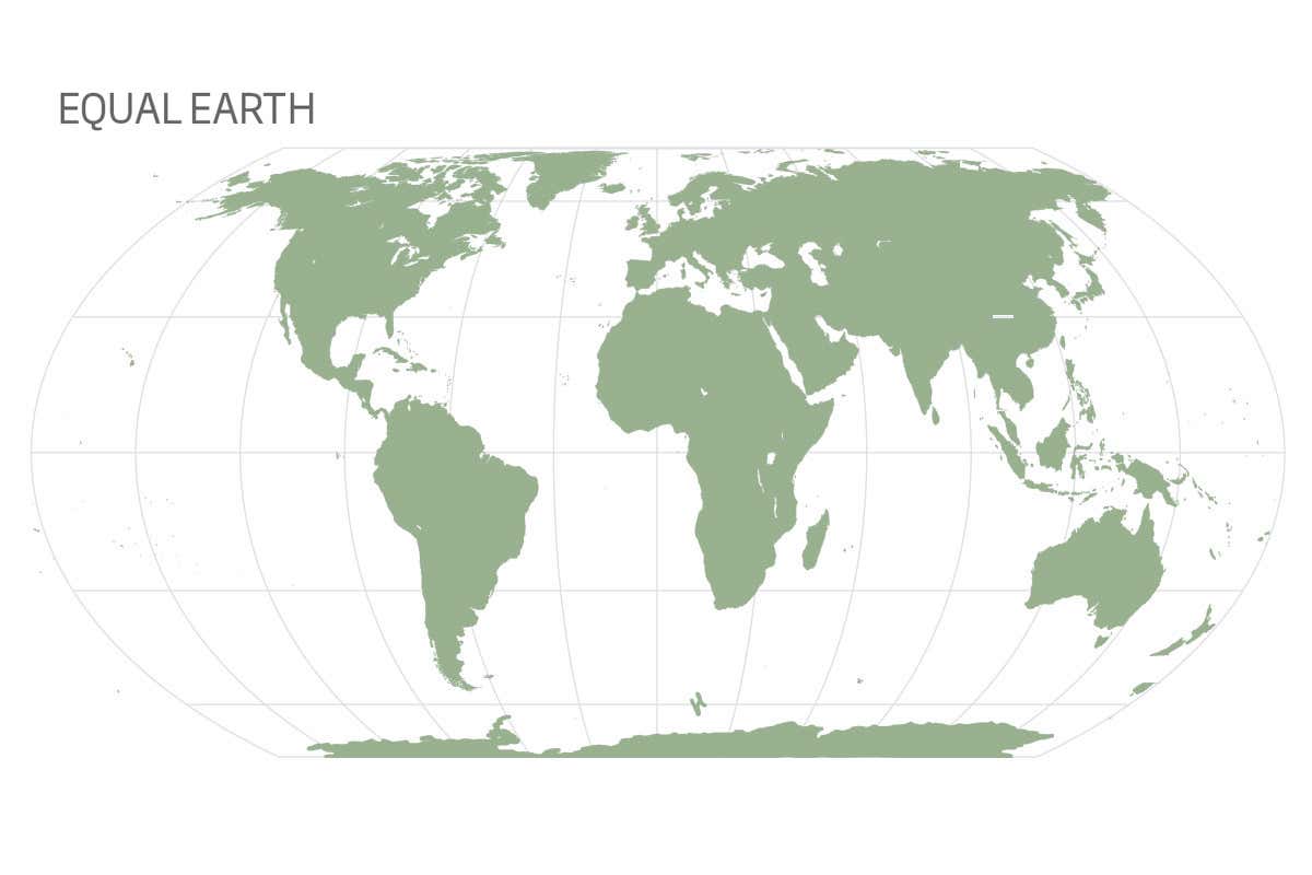 Correct Size Map Of The World - Alvera Marcille