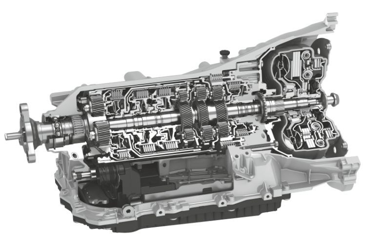 ZF Transmission Logo - 8-Speed Automatic Transmission