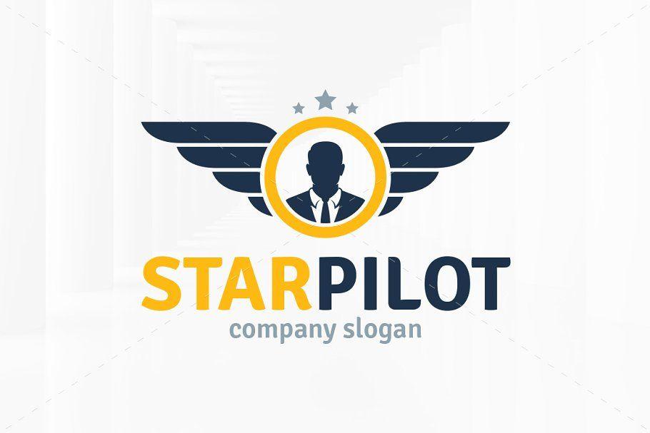 Pilot Logo - Star Pilot Logo Template