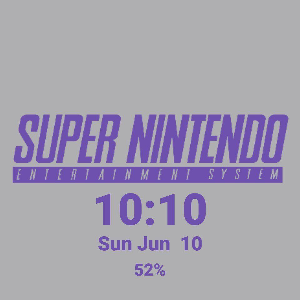 SNES Logo - SNES LOGO for G Watch R - FaceRepo